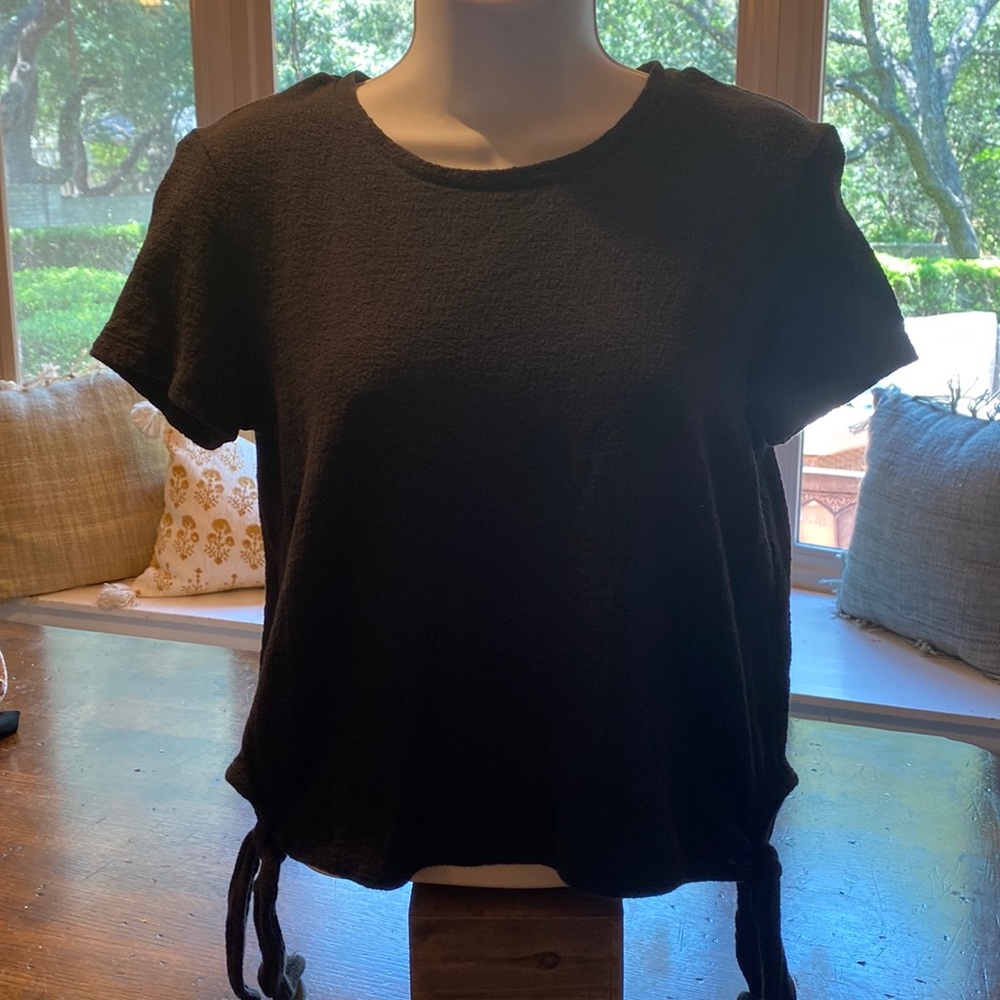 Madewell cotton/crepe casual top EUC